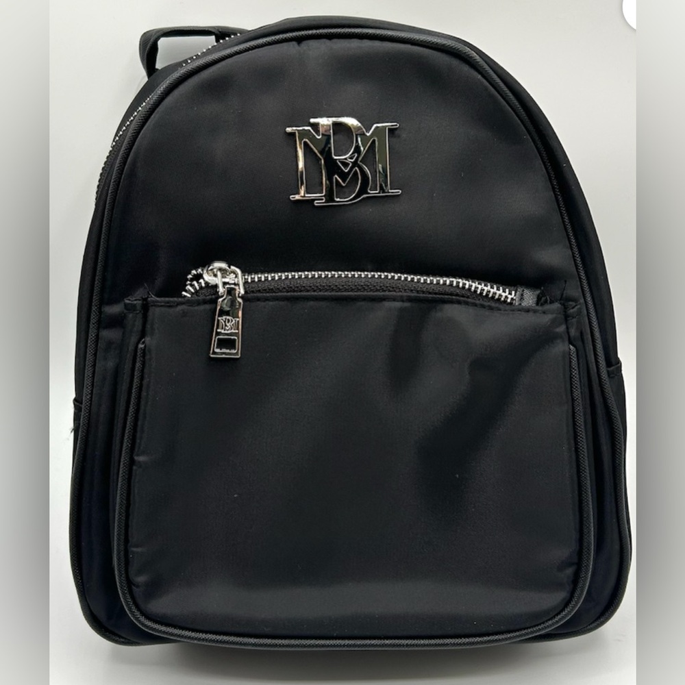 New Badgley Mischka Black Mini Backpack